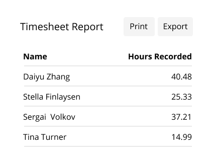 View and Export Reports